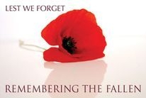 Lest we forget. Remembering the fallen.