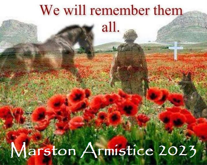 We will remember them all. Marston Armistice 2023.