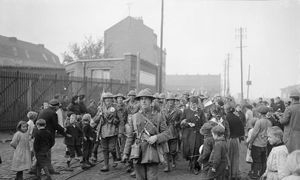 Kings Liverpool Regiment soldiers in 1918.