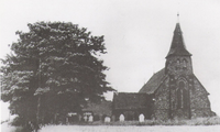 Historic photograph of St Paul's Church in Marston.