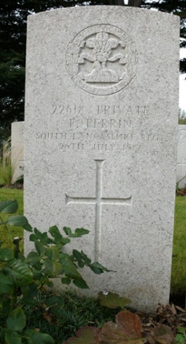 The grave of Fredrick Perrin.