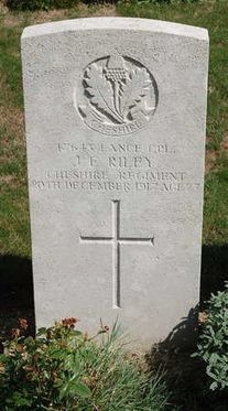 The grave of James Edwin Riley.