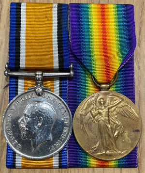 James Poole's British War Medal and Victory Medal.