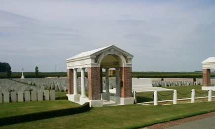 Bancourt British Cemetery, France.
