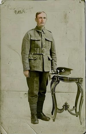 James Spencer in uniform.