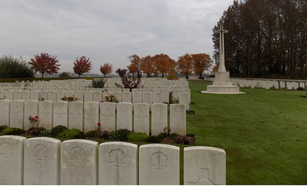 Trois Arbres Cemetery at Steenwerck, France.